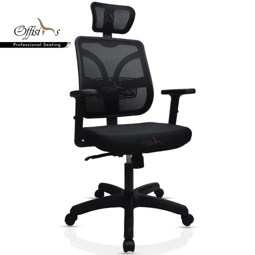 Medium Back Ergonomic Chair With Adjustable Headrest And Armrest ( Neo-03HR)