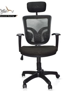 Medium Back Staff Chair With Headrest - (FC-10HR )