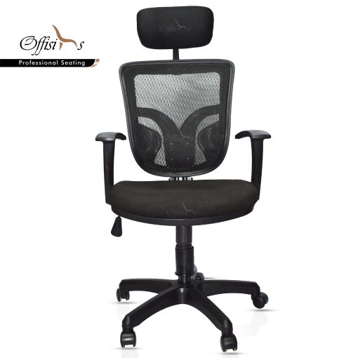 Medium Back Staff Chair With Headrest - (FC-10HR )