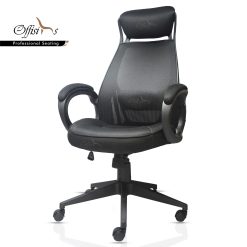 Alternative view of Ergonomic Office Chair With Padded Armrest - Intax