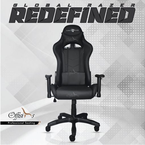 Premium Quality Gaming Chair With Neck Rest And Lumber Support (Global Razor)