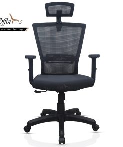 Medium Back Staff Chair With Adjustable Armrest And Headrest (OF-831)