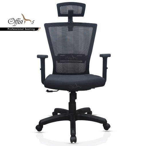 Medium Back Staff Chair With Adjustable Armrest And Headrest (OF-831)