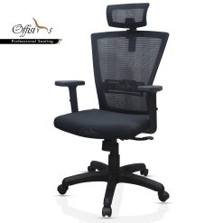 Alternative view of Medium Back Staff Chair With Adjustable Armrest And Headrest (OF-831)