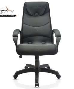 High Back Mesh Fabric Chair For Manager With Padded Armrest - (OPAS)