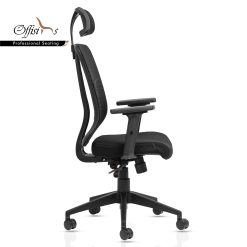 Alternative view of High Back Manager Chair With Adjustable Lumber Support (M-13)