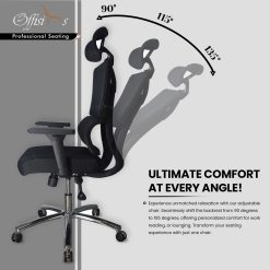 Alternative view of High End Ergonomic Chair with 3D Armrest and Flexible Lumbar Support - M37-UpGraded