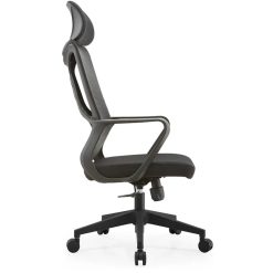 Alternative view of High Back Staff Chair with Headrest - MK-70