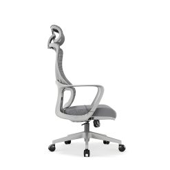 High Back Ergonomic Office Chair With Lumbar Support OF 6550 ( Grey ) 6