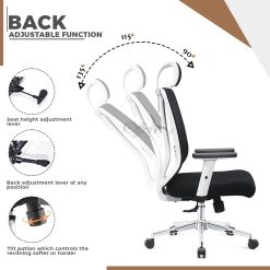 High Back Manager Chair With HD Metal Base (M 13 MB) 2