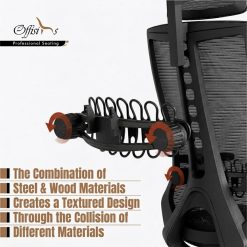 Premium Quality Full Mesh Chair With Multi Lock Adjustment M 30FM (Black) 2